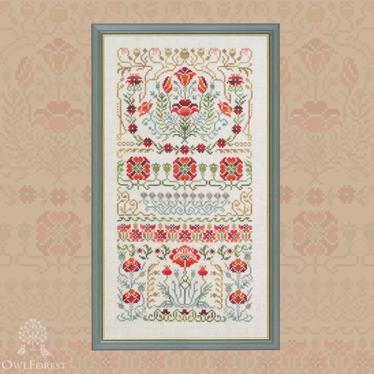 Схема для вышивания «Торжественный мак»