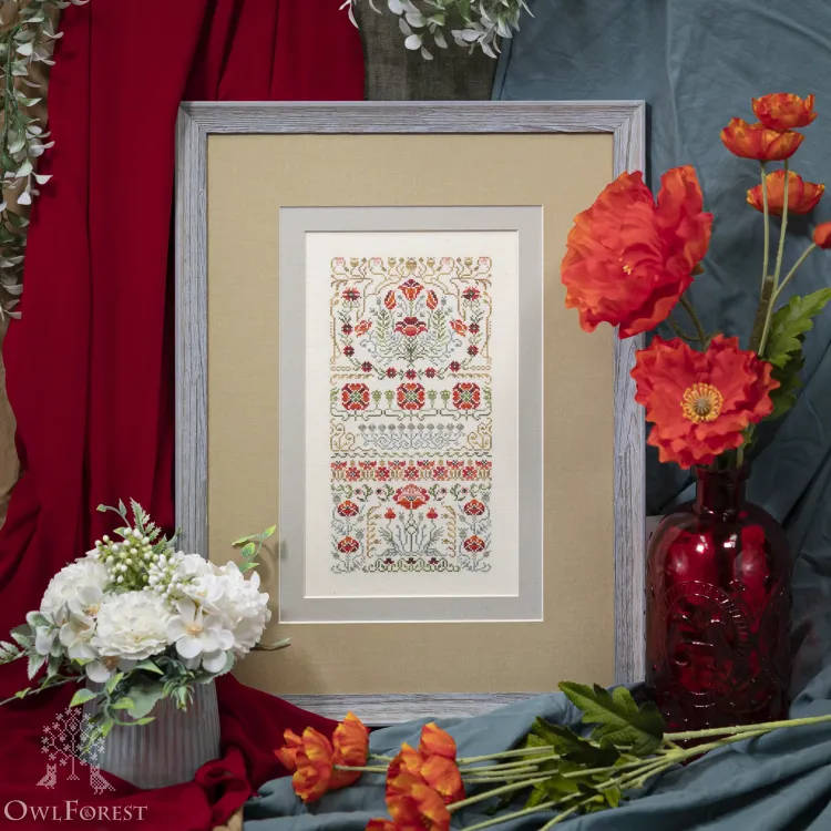 Схема для вышивания «Торжественный мак»