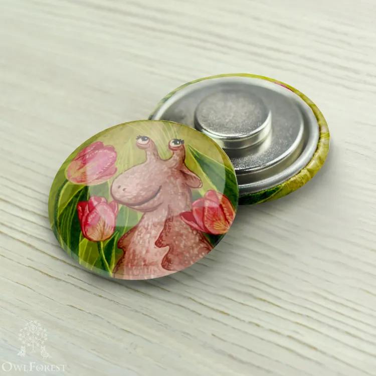 Магнитный держатель «Улитка в тюльпанах»