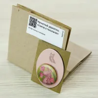 Магнитный держатель «Улитка в тюльпанах»