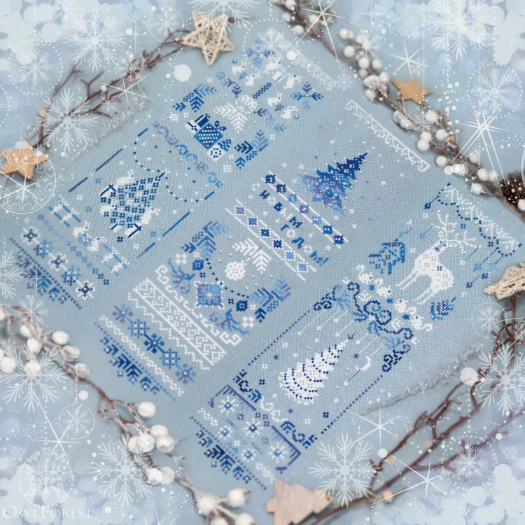 Схема для вышивания «Новогодний лес»