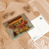 Открытка «Осенний магазин»